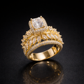 Diamond Look Cocktail Rings