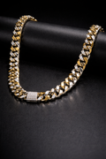 Iced-out Cuban link necklaces